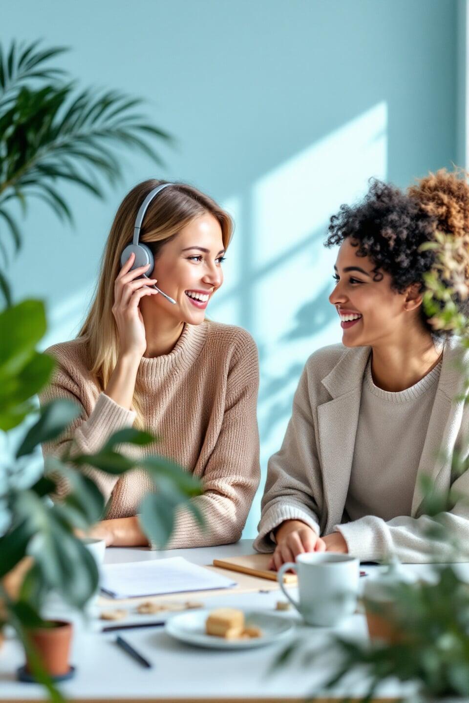 Customer support team assisting with vacation rental management services.